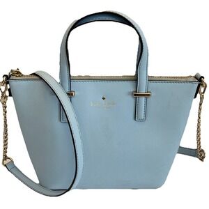 Kate Spade Cedar Street Harmony Saffiano Leather Crossbody Mystic Blue/Gold